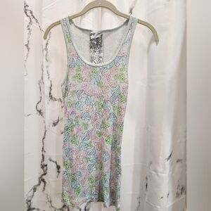 Y2K dELiA's Neon Mushroom Tank Top